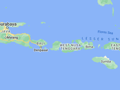 Map showing location of Batubasong Lauk (-8.5276, 116.5833)