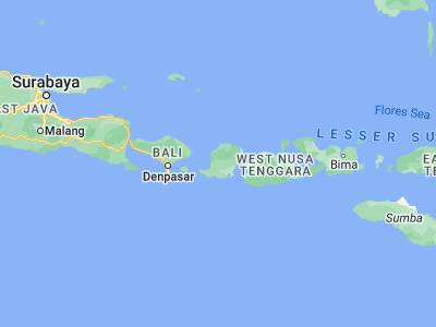 Map showing location of Batukuta (-8.60269, 116.19966)