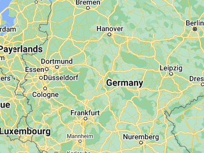 Map showing location of Baunatal (51.25182, 9.40747)
