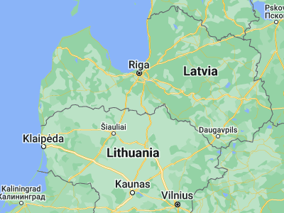 Map showing location of Bauska (56.4075, 24.19056)