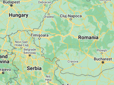 Map showing location of Băuţar (45.51667, 22.56667)