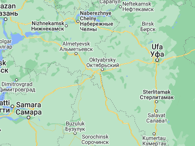 Map showing location of Bavly (54.39304, 53.26023)