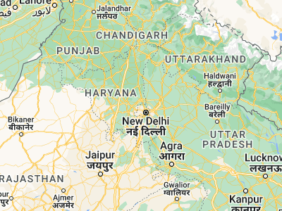 Map showing location of Bawāna (28.80059, 77.03473)