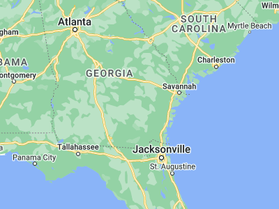 Map showing location of Baxley (31.77825, -82.34846)