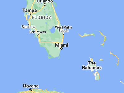 Map showing location of Bay Harbor Islands (25.88759, -80.13116)