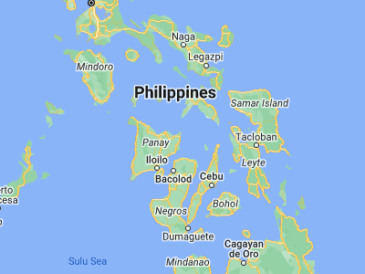 Map showing location of Bayas (11.4336, 123.1816)