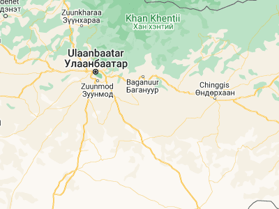 Map showing location of Bayasgalant (47.17945, 108.25996)