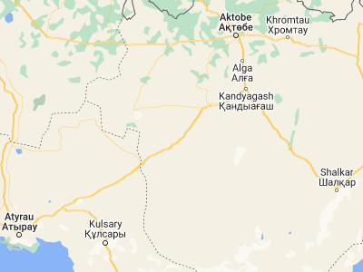 Map showing location of Bayganin (48.68976, 55.87512)