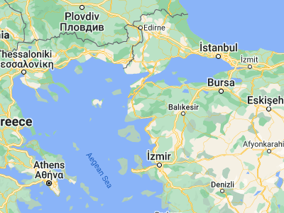 Map showing location of Bayramiç (39.80862, 26.60983)