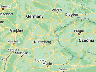 Map showing location of Bayreuth (49.94806, 11.57833)