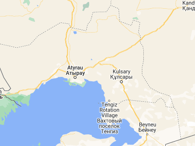 Map showing location of Bayshonas (47.24139, 52.94111)