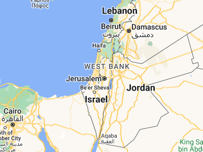 Map showing location of Bayt ‘Anān (31.85069, 35.11248)