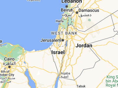 Map showing location of Bayt ‘Awwā (31.50911, 34.94938)