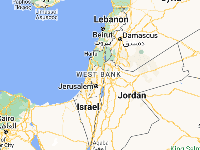 Map showing location of Bayt Dajan (32.19303, 35.37127)