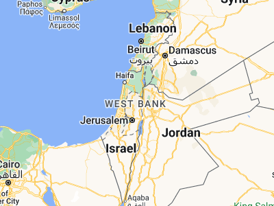 Map showing location of Bayt Ḩasan (32.2376, 35.40407)