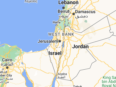 Map showing location of Bayt Ūmmar (31.62329, 35.10446)