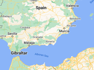 Map showing location of Baza (37.49073, -2.77259)