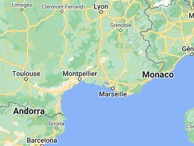 Map showing location of Beaucaire (43.80806, 4.64417)