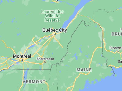 Map showing location of Beauceville (46.21785, -70.77873)