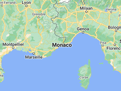 Map showing location of Beaulieu-sur-Mer (43.70758, 7.33289)