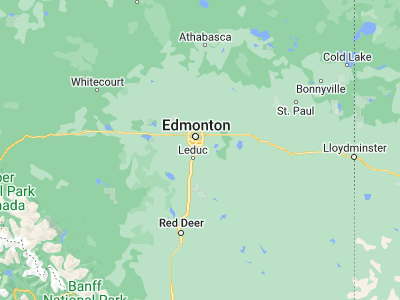 Map showing location of Beaumont (53.35013, -113.41871)