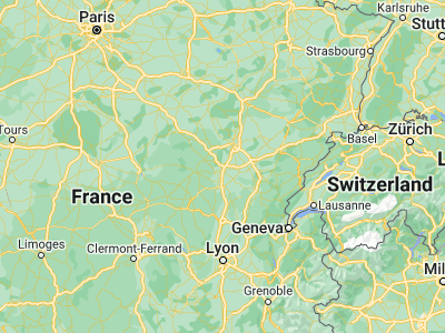 Map showing location of Beaune (47.03333, 4.83333)