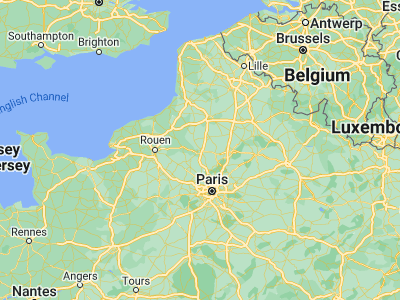 Map showing location of Beauvais (49.43333, 2.08333)