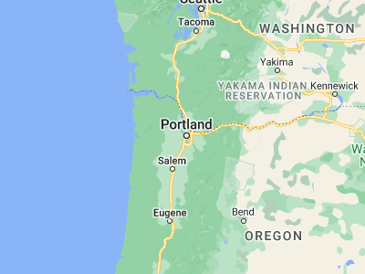 Map showing location of Beaverton (45.48706, -122.80371)