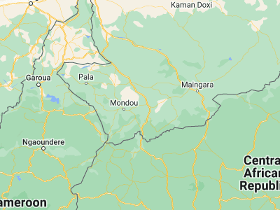 Map showing location of Bébédja (8.6761, 16.566)
