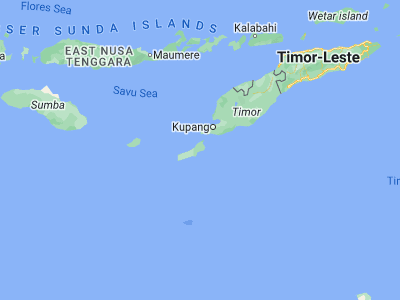 Map showing location of Bebengu (-10.6981, 123.3114)