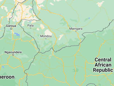 Map showing location of Béboto (8.26682, 16.93898)