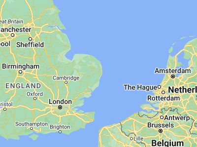 Map showing location of Beccles (52.4535, 1.56401)