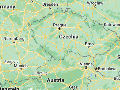 Map showing location of Bechyně (49.29523, 14.4681)