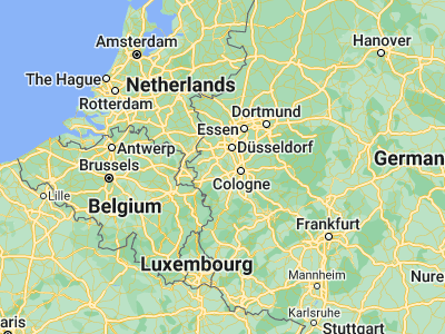 Map showing location of Bedburg (50.99258, 6.57128)