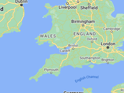 Map showing location of Beddau (51.55398, -3.35814)