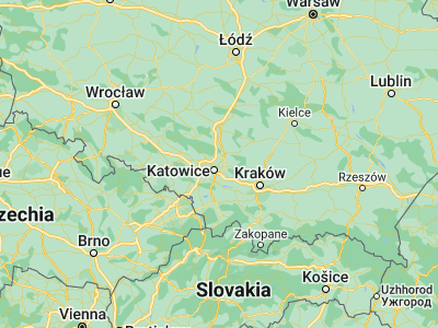 Map showing location of Będzin (50.32607, 19.12565)