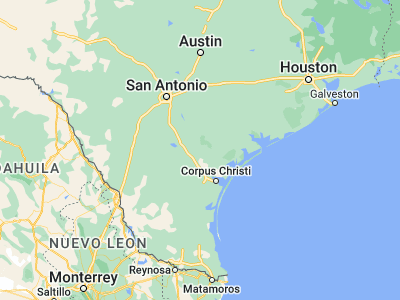 Map showing location of Beeville (28.40083, -97.74833)