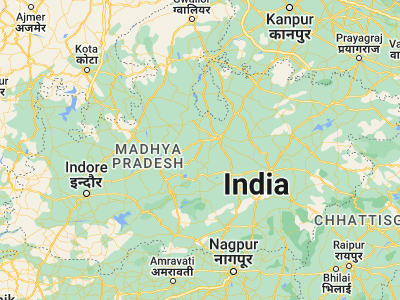 Map showing location of Begamganj (23.60134, 78.33976)