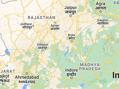 Map showing location of Begūn (24.98333, 75)