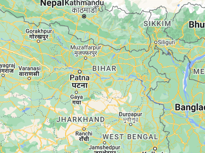 Map showing location of Begusarai (25.41853, 86.1339)