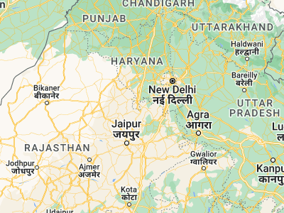 Map showing location of Behror (27.88832, 76.28108)