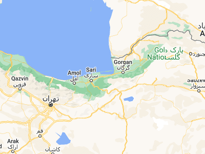 Map showing location of Behshahr (36.69235, 53.55262)