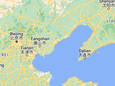 Map showing location of Beidaihehaibin (39.82222, 119.51806)