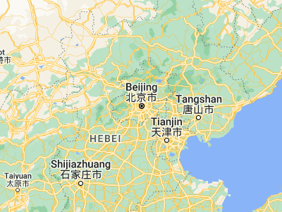 Map showing location of Beijing (39.9075, 116.39723)
