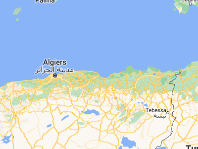 Map showing location of Bejaïa (36.75587, 5.08433)