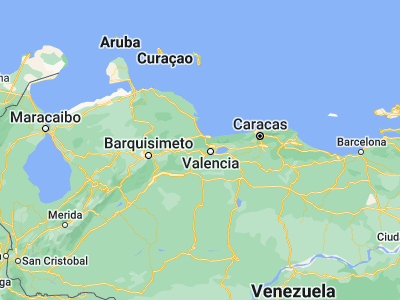 Map showing location of Bejuma (10.17309, -68.25887)