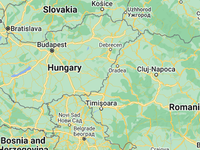 Map showing location of Békés (46.76667, 21.13333)
