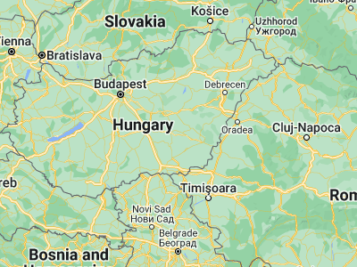 Map showing location of Békésszentandrás (46.86667, 20.48333)