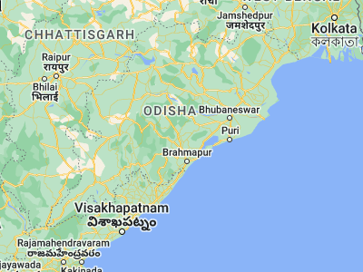 Map showing location of Belaguntha (19.88333, 84.65)