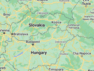 Map showing location of Bélapátfalva (48.05, 20.36667)